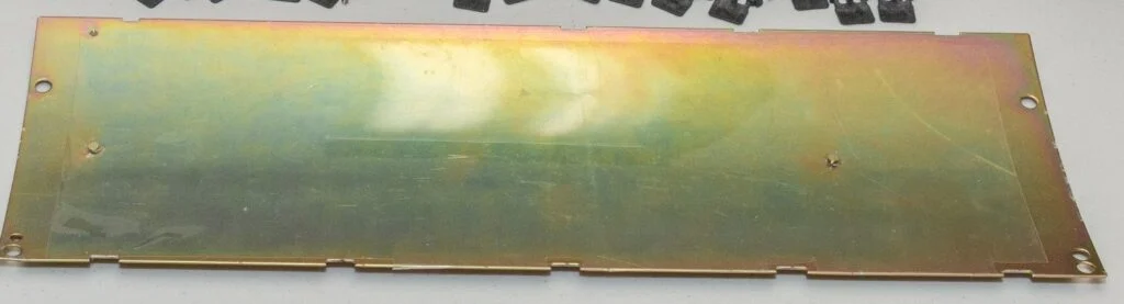 Model F Manual 5 Bottom inner assembly — lower metal plate