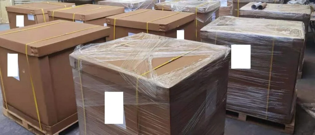 Brand New Model F January Update – mass dye sublimation of keys starts, second container shipment, and more! 4 Here are photos of the goods ready to be picked up and the truck being loaded. Unfortunately there is no photo of everything loaded up, just the “in progress” photos were taken.