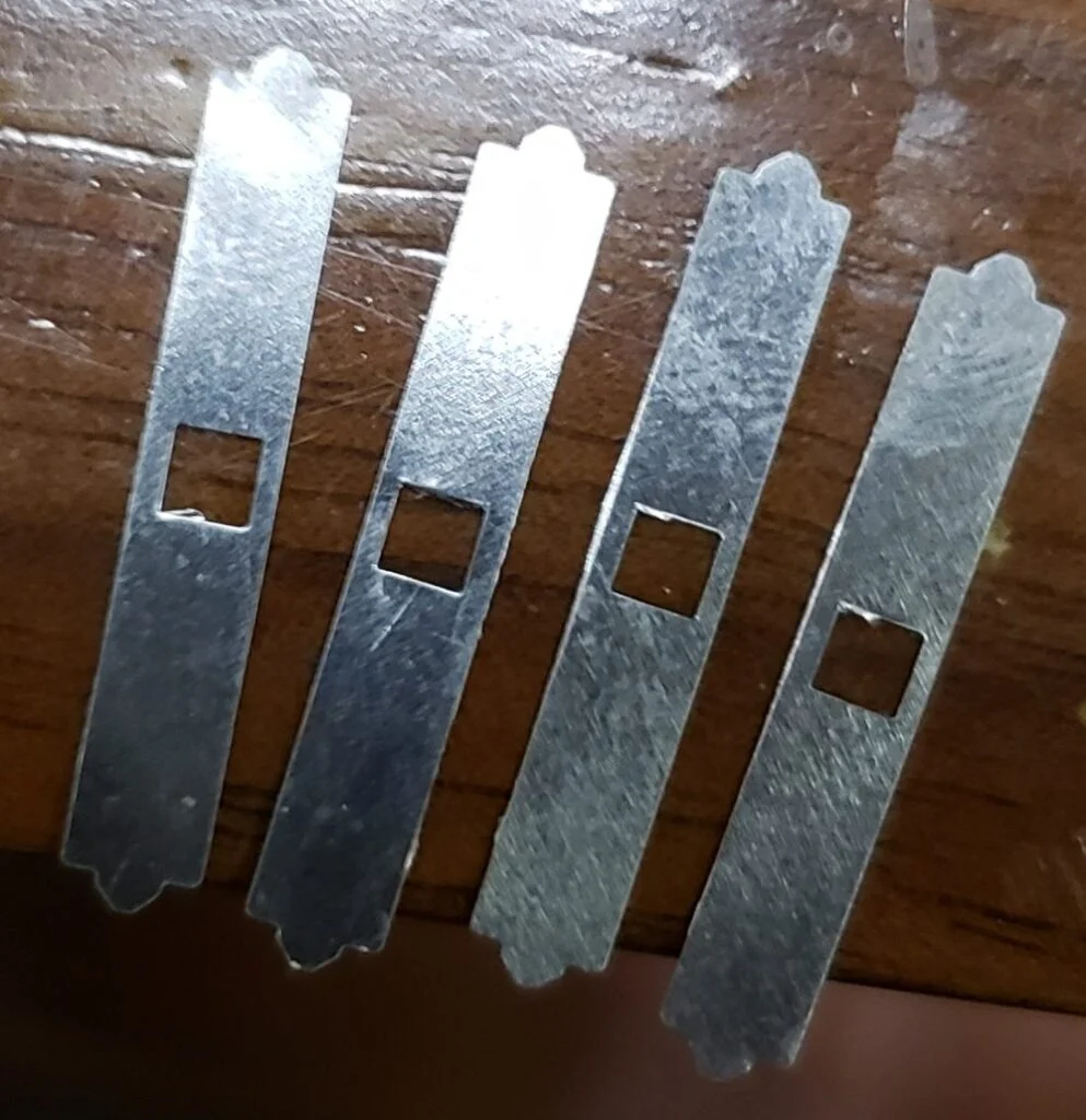 The first photo shows the very first prototype beam metal parts, with a little extra metal where it shouldn’t be! This was fixed of course for the production parts.