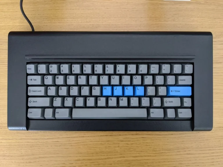 Brand New Model F Keyboards 143 black-case-gray-keys-and-blue-keys-1024×768-1