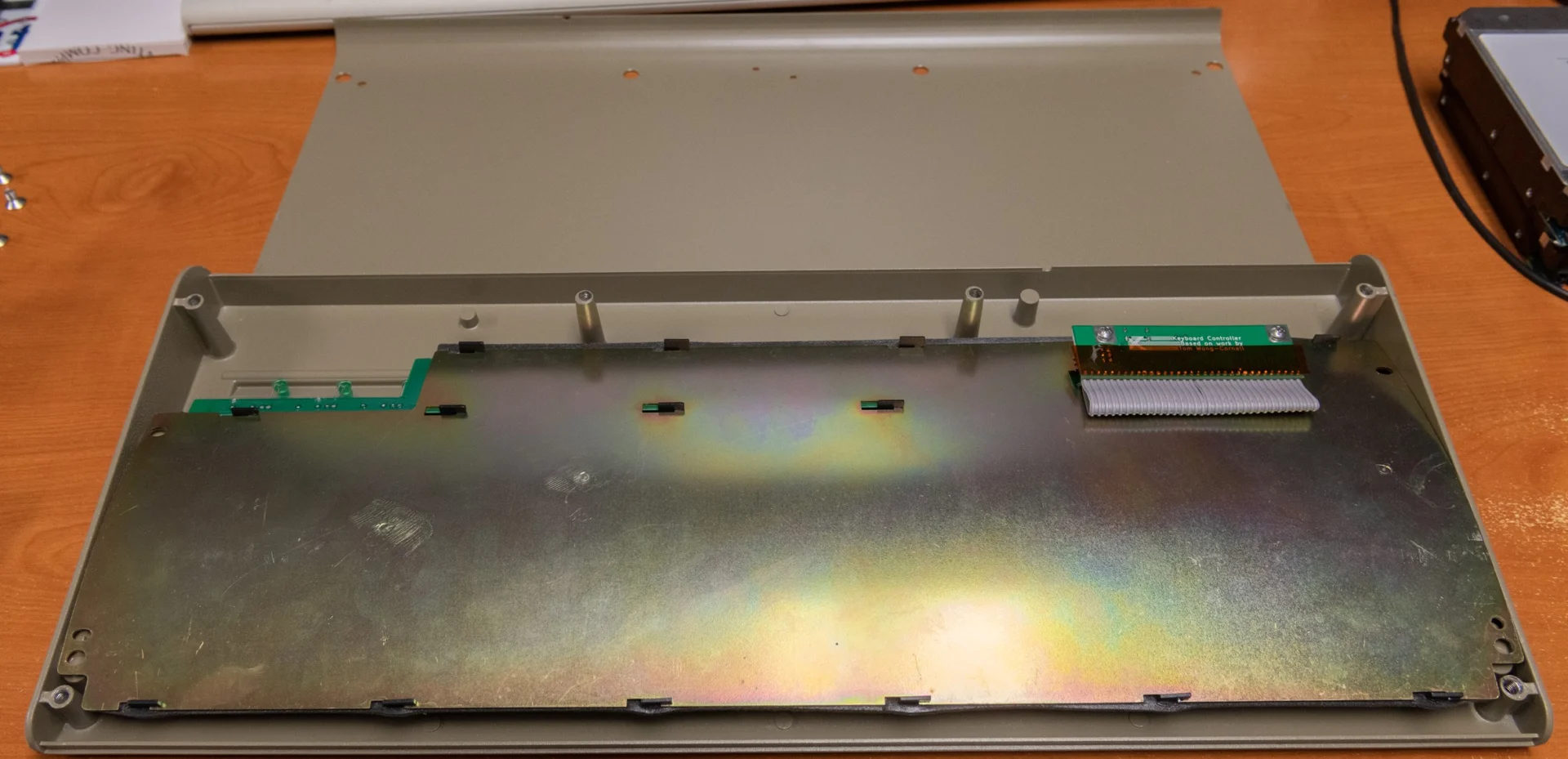 Also shown below are some photos of the inside of the F104, indicating the locations of the P clip and where a solenoid driver and solenoid would go. The LEDs are designed to have the flexibility for movement so you can move them closer or further away from the LED overlay based on your LED lock lighting preferences.