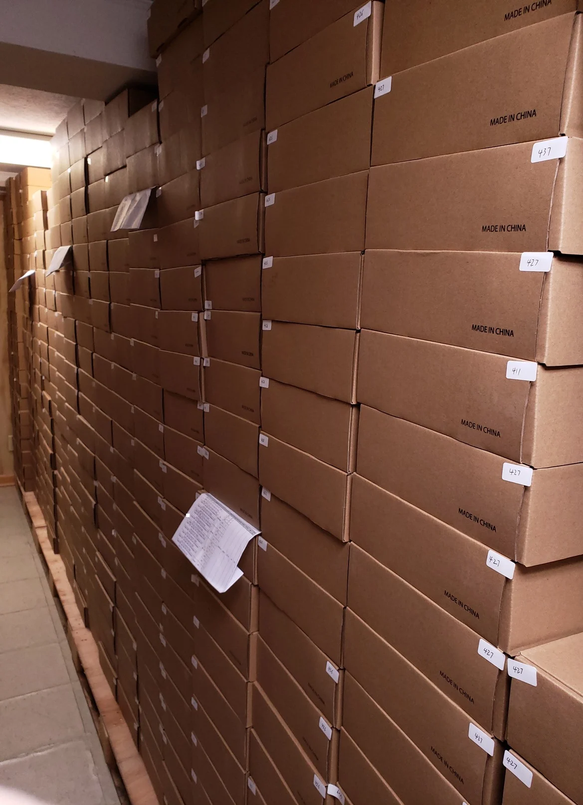And now we have the first photos of the keyboards after they have all been stored and organized! 