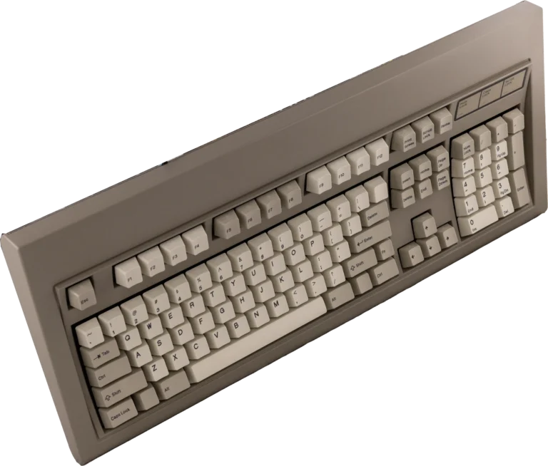 Brand New Model F Keyboards 29 Colors from left to right: Off-White/Beige, Industrial Gray, Black, Regular Gray, Dark Blue, Light Blue, True Red
