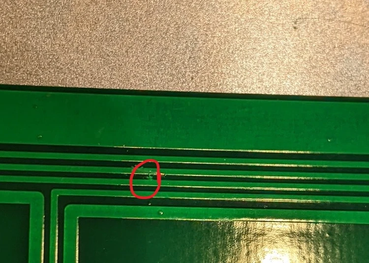 Model F Manual 48 Bridged PCB trace causing two keys pressed at once
