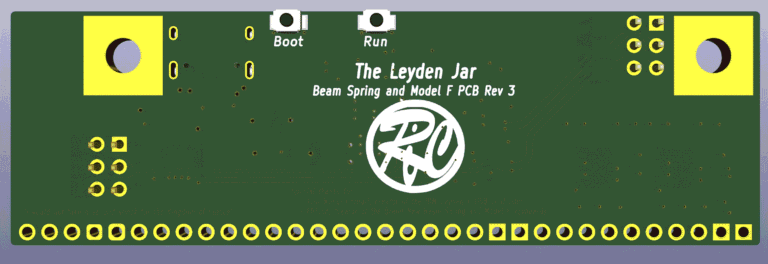 After that, install your solenoid driver and solenoid (optional add-ons). To do this, follow the instructions in the Model F solenoid section while paying particular attention to the photo below showing the beam spring case and controller bottom side. The only differences are that you are using two countersunk screws to attach the solenoid to the case bottom and you are attaching the solenoid driver to the bottom case instead of the top case, using the large countersunk screw in your kit. Between the solenoid driver PCB and the case, insert one of the rubber spacers. Install a nut on top of the solenoid driver. With regard to the orientation of the solenoid driver cable (to avoid destroying your solenoid driver), the red wire of the cable should be closest to that top edge (same for both xwhatsit and Leyden Jar). To be safe you can remove the 4 screws of the top inner assembly to better see the controller.