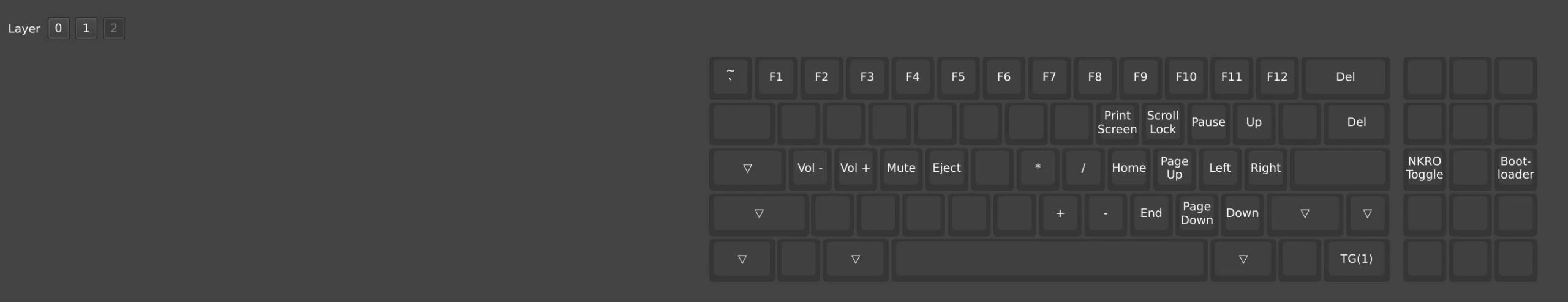 Model F Manual 73 Vial screenshot — additional layers