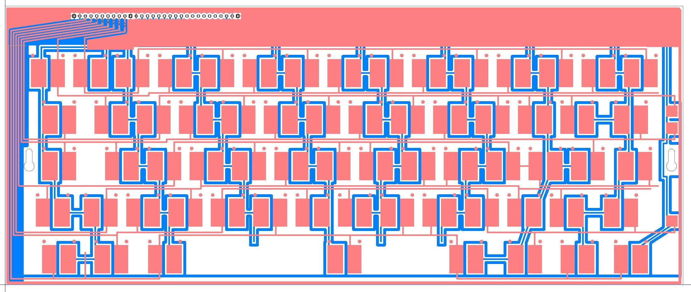 Model F Manual 45 PCB traces diagram