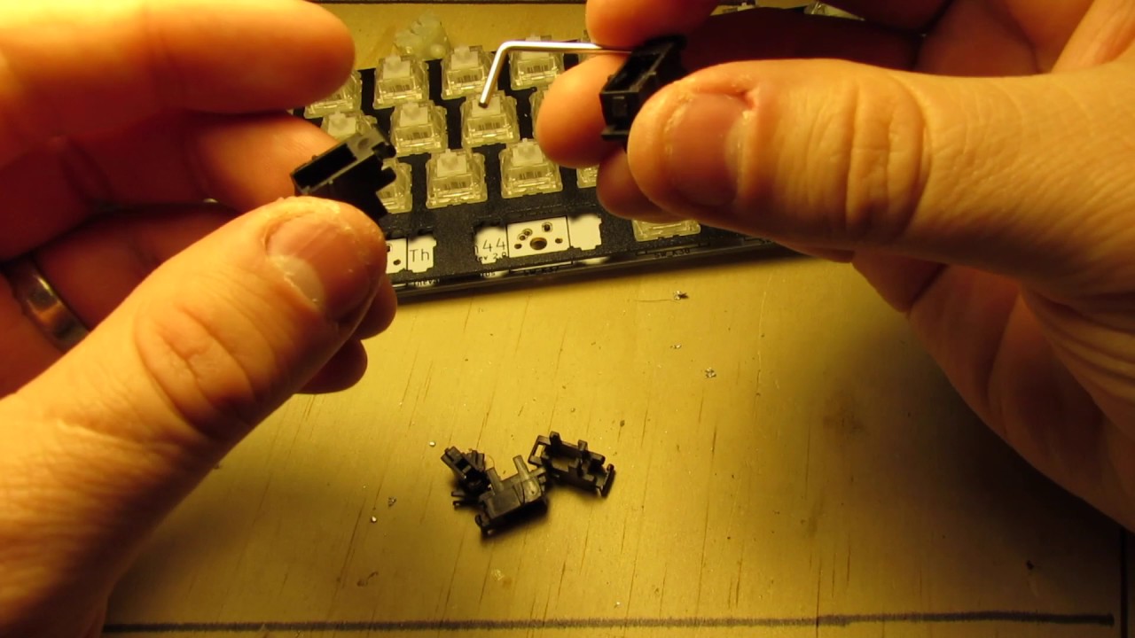 cherry plate mount stabilizer assembly and installation