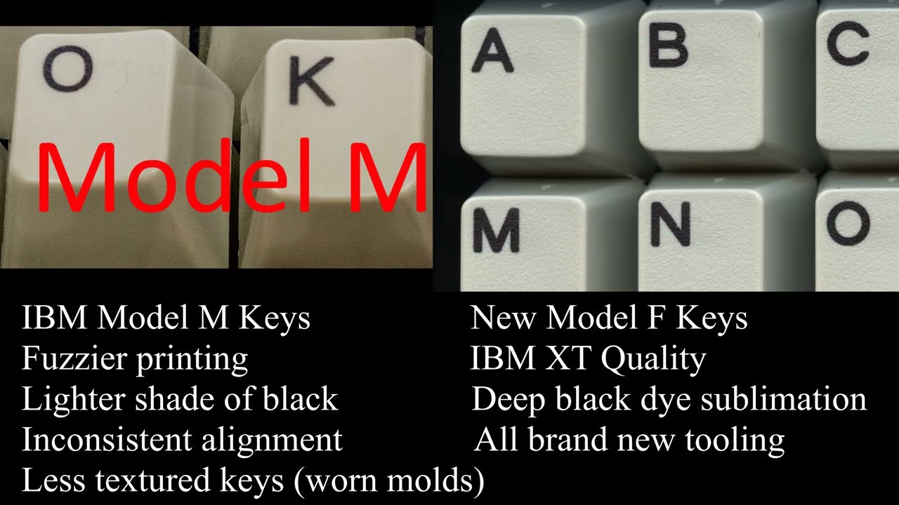 Model M vs. Model F Keyboards:  What is the real difference?