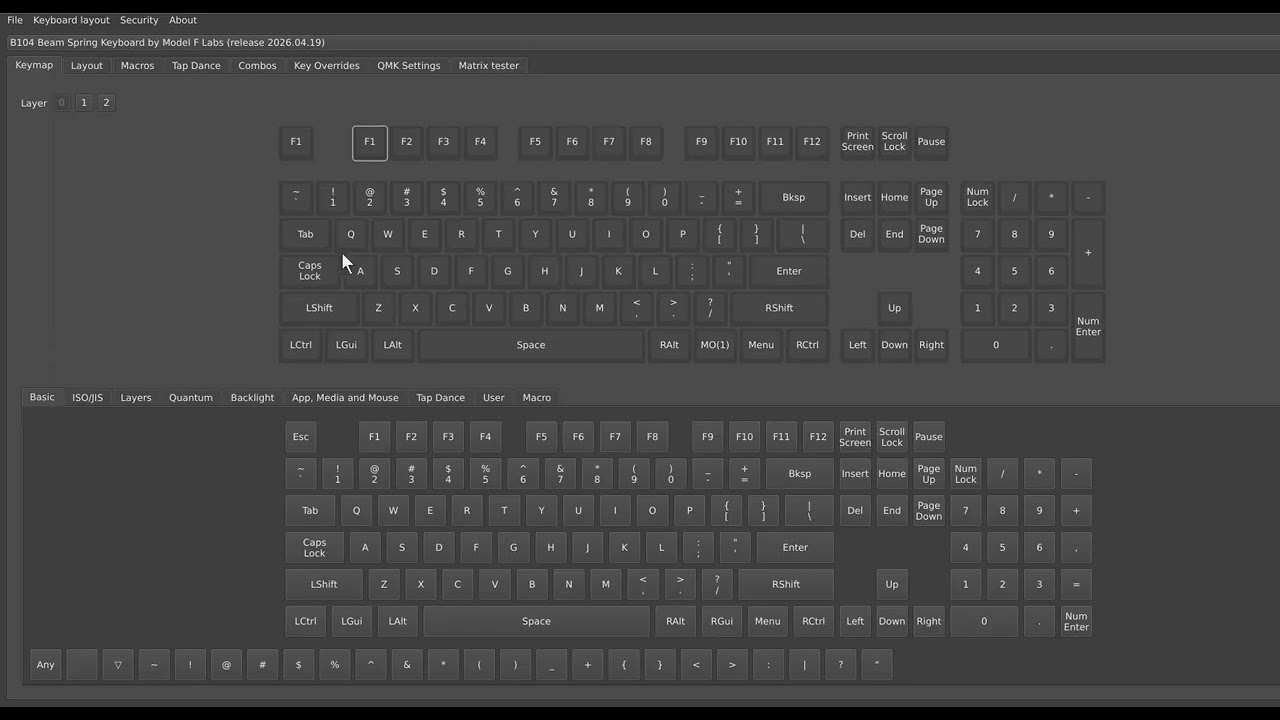 2026 Beam Spring Setup, Step 2b: Using Vial to adjust the keys